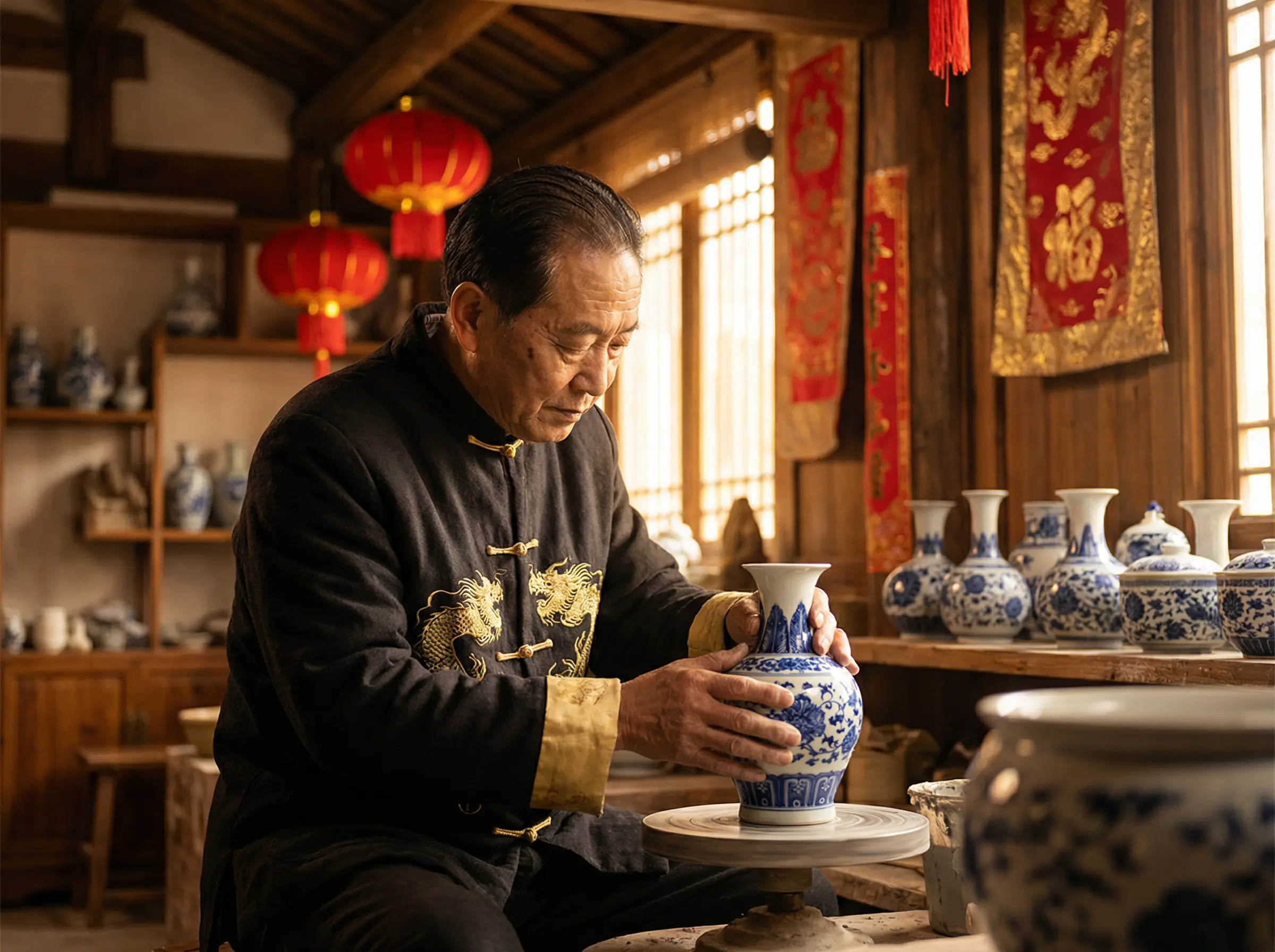 国产边做饭边被躁在线播放 瓷器工艺视频封面